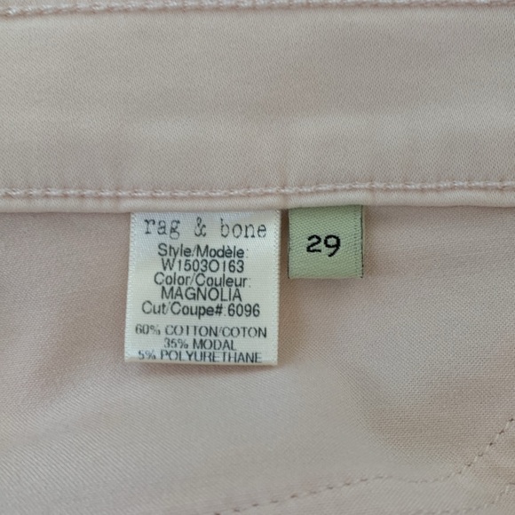 Rag & Bone Magnolia Leggings Jeans Blush Pink Sz 29 - Picture 10 of 11